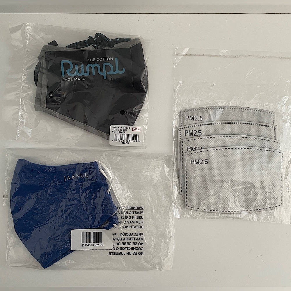 Bundle of New, Sealed Face Masks and New Filters